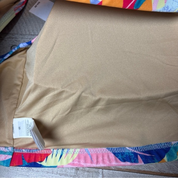 Old Navy Women’s Scoop Bikini Swim Top Orange Blue Size 4X NWT! - Picture 4 of 15